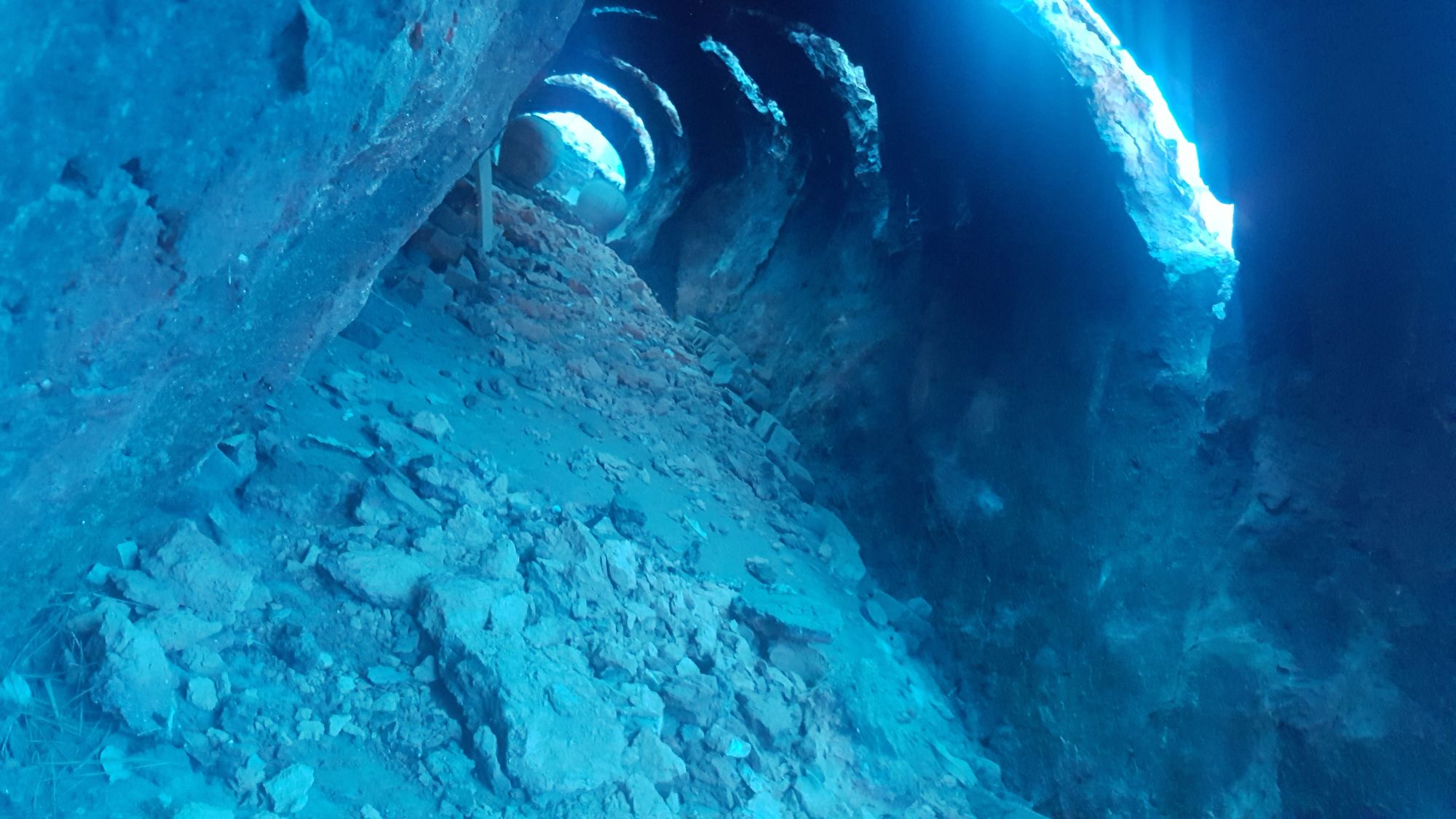 the inside of a 250 year old kiln